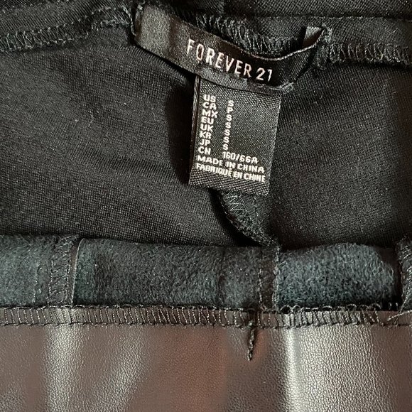 Black Leather pants, Small, Forever 21 - Picture 4 of 4